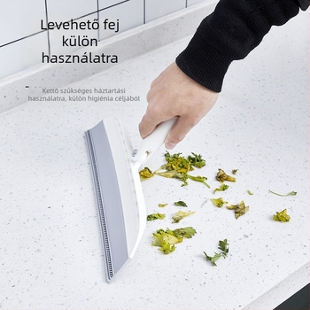 Puha fejű padlókaparó otthoni és fürdőszobai használatra – mop és összecsukható seprű