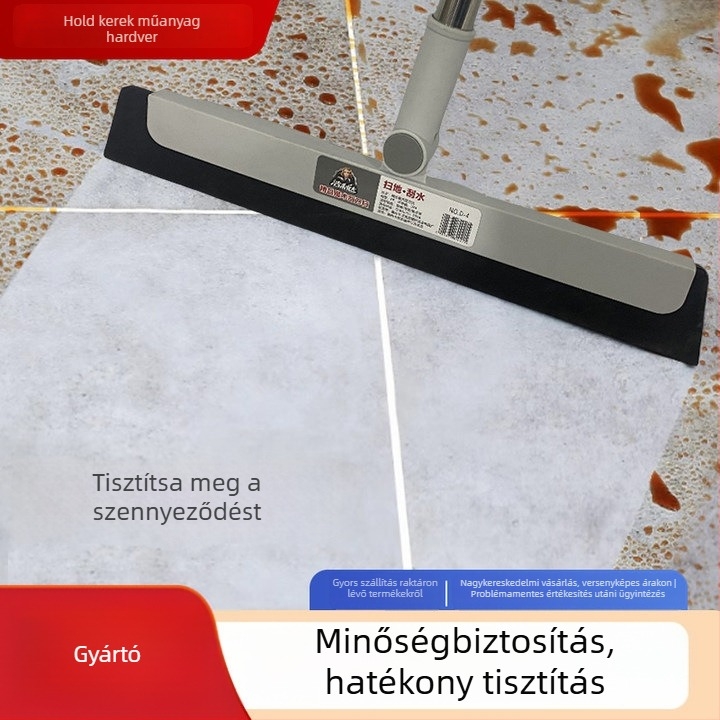 Moon Circle Mágikus seprű szivaccsal a fürdőszobában és a padlón a víz felitatásához