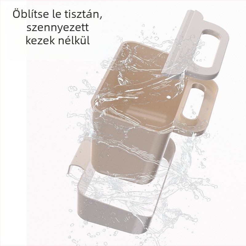 Fali szemetes fedővel – megfelelő a szekrényajtókhoz, otthoni használatra (konyha, fürdőszoba, nappali).