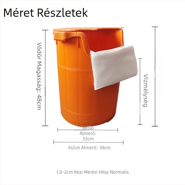 Otthoni használatra készült vastagított lábfürdő vödör