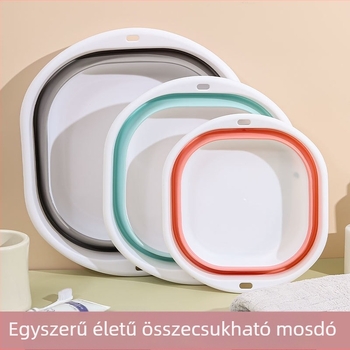 Összecsukható baba mosdó - hordozható nagy méretű mosdó utazáshoz, kollégiumi szobákhoz és otthoni fürdőhöz