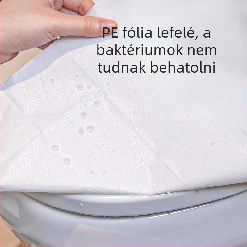 Haishi Hainuo Egyszer használatos vécéülőpárna, sík kivitel, egyenként csomagolt, utazáshoz és szállodákhoz, hordozható szülés utáni párna