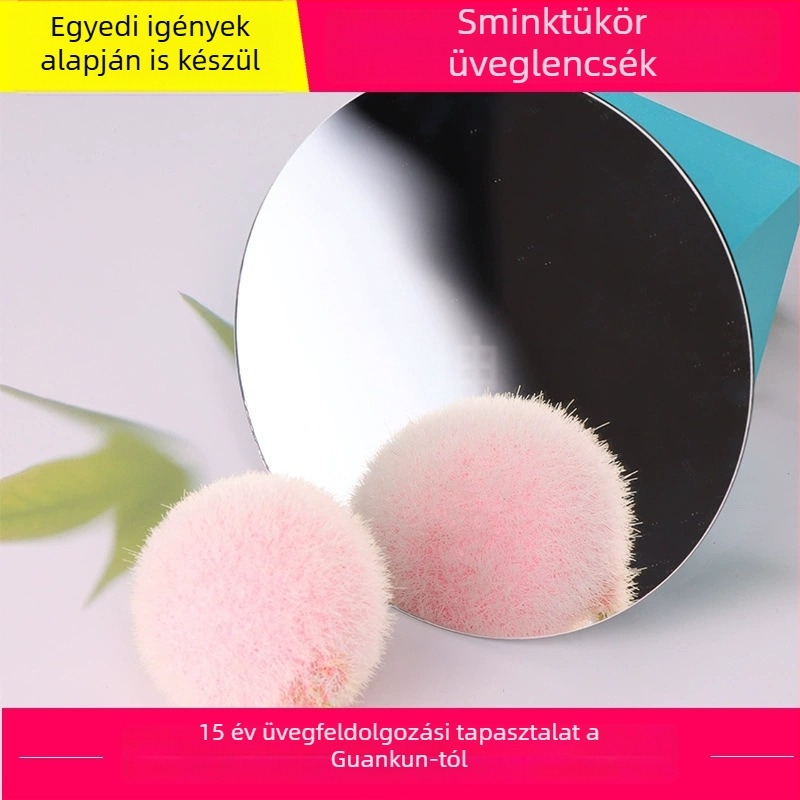 Asztali sminktükör, kétoldalas, teljes hosszúságú, világítással