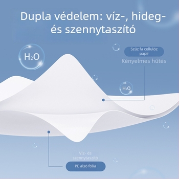 Kaili Egyszer használatos WC-ülőke ragasztós, vízálló, 6 db, szállodákhoz és utazásokhoz