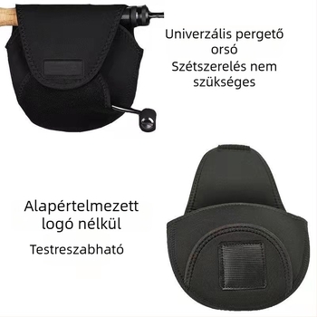Új stílusú megerősített orsótáska védőburkolattal és tartozék-zsebbel, vízálló