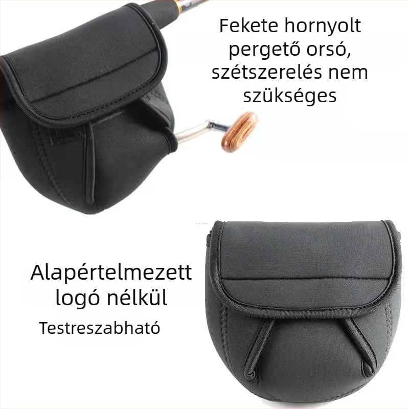 Új stílusú megerősített orsótáska védőburkolattal és tartozék-zsebbel, vízálló