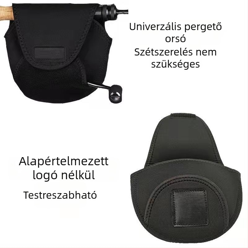 Új stílusú megerősített orsótáska védőburkolattal és tartozék-zsebbel, vízálló