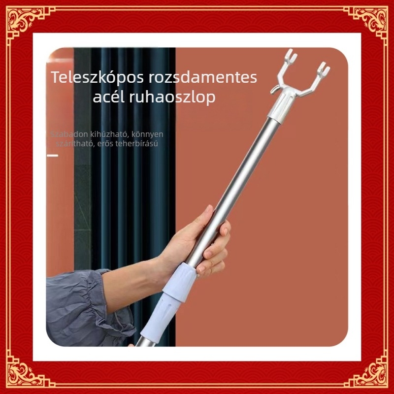 Kinyitható ruhaszárító rúd alumíniumötvözetből, erkélyre