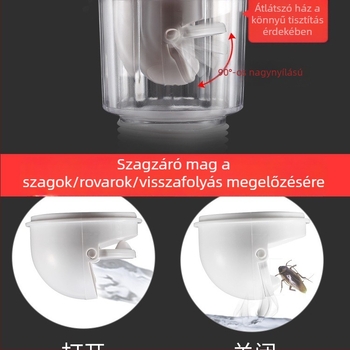 Szagtalanító mosdó- és lefolyócső készlet – kiegészítők