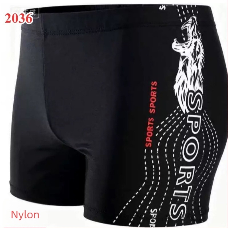 TR2036 – Férfi úszó boxer rövidnadrág, plusz méret, egyszínű nylon