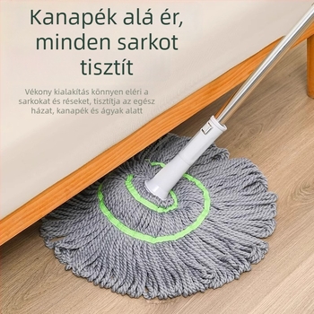 Kéz nélküli, automatikus kinyomó mop háztartási használatra, nedvszívó pamut fonallal