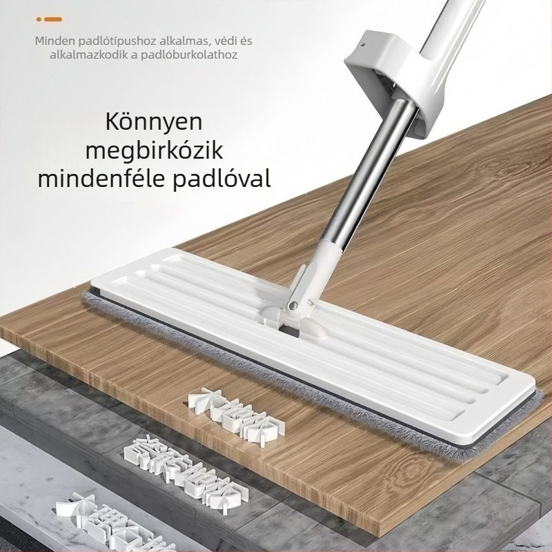 Kéz nélküli lapos mop otthoni használatra, 2025 új modell, egy lépéses tisztítás, száraz és nedves kettős használat, többfunkciós tisztító eszköz