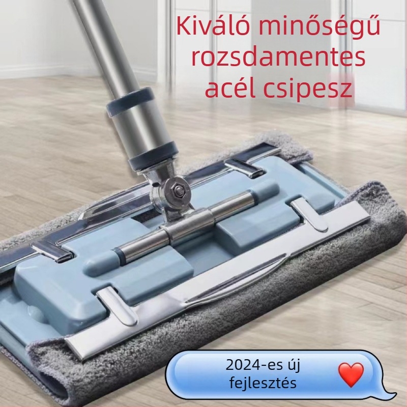 Sík felmosó ronggyal fa padlókhoz