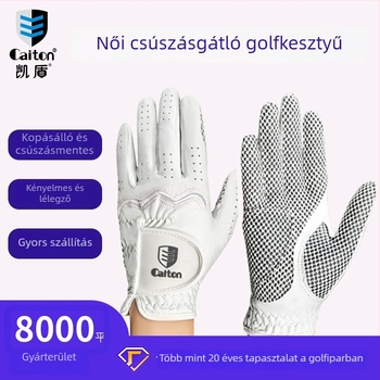 Caiton golf női csúszásmentes kesztyűk, kényelmesek és lélegzők, mikroszálas anyagból, kopásálló, külső sporthoz