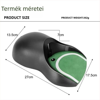 Beltéri golflabda-visszajuttató készülék és putting edző