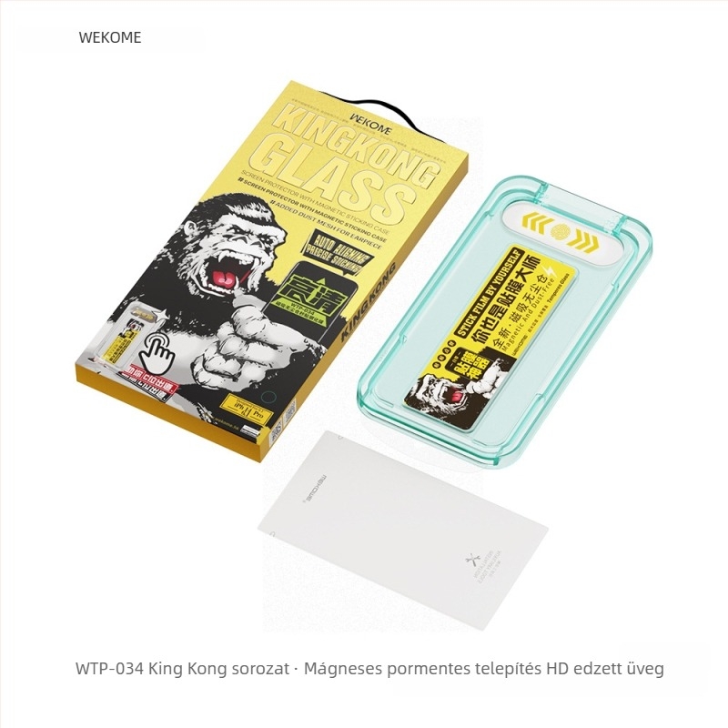 WEKOME adatvédelmi üvegfólia iPhone 11–14 sorozathoz – teljes képernyő, anti‑peep, porálló