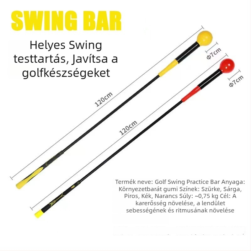 Golf-swing edzőrúda