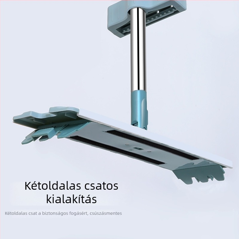 Forgó nedves–száraz kettős használatú lapos mop, mosás nélkül, háztartási mop