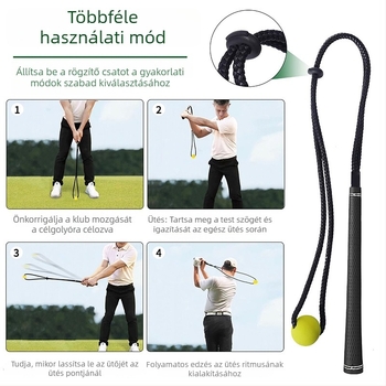 Golf swing edző kötél – ritmus és erő gyakorlatokhoz