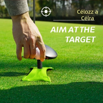 Műanyag golflabda tartó és tee, beltéri és kültéri használatra