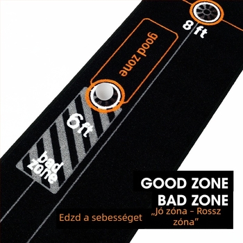 Mele Links – golf putting gyakorló szőnyeg beltéri használatra, nylon felülettel