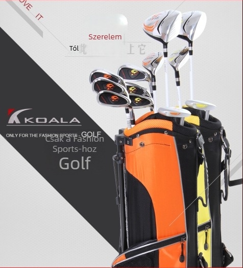 Jiashide gyermek golf készlet 3–12 éveseknek, teljes kezdő szett fiúk és lányok számára, karbon anyagú