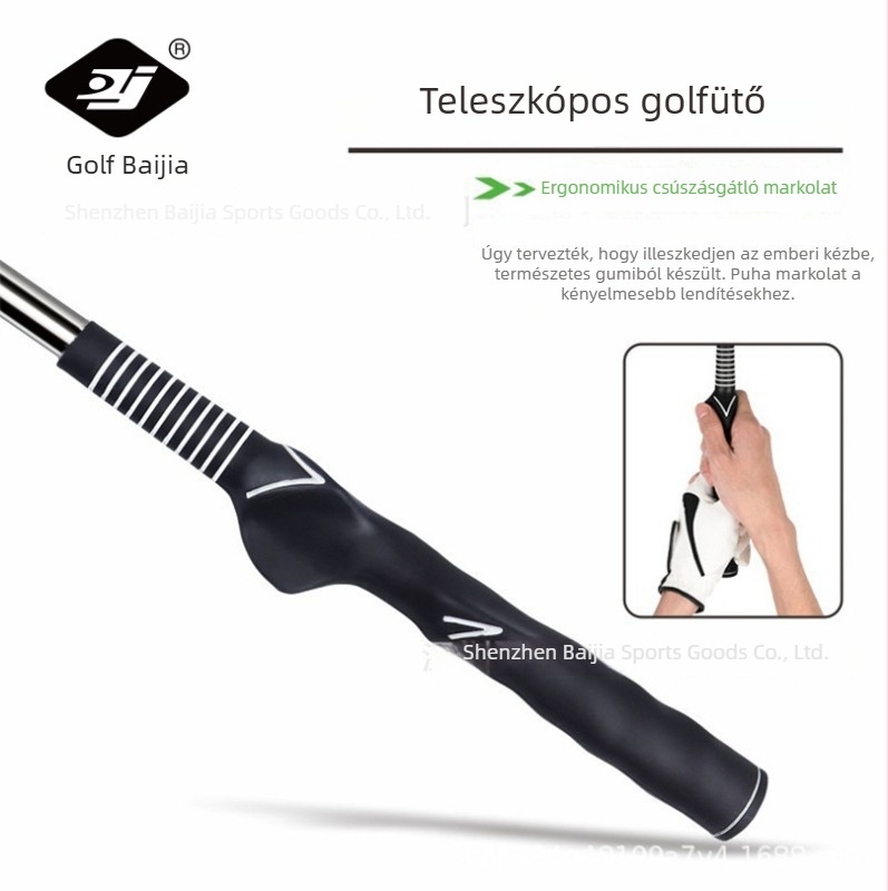 Teleszkópos golfütés-edző hangjelzéssel, swing-edző pálca BJ-229