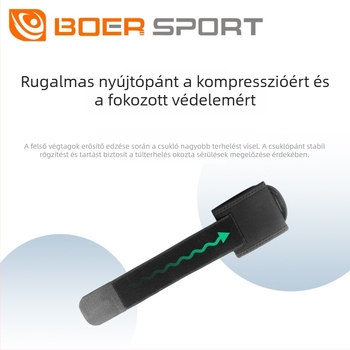 Boer férfi csuklóvédő – rugalmas sporttapasz, állítható, rándulás elleni védelem, kosárlabda és tollaslabda használatra