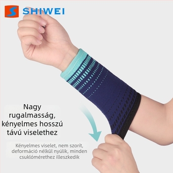 Hosszított izzadságszívó, lélegző, rugalmas csuklópánt, nylon, 3D szövésű gradiens dizájn nőknek, sport