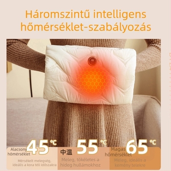 Újratölthető kézmelegítő gyapjú-szigetelésű, hordozható USB-s elektromos melegítő kézre és derékhoz, gyors felmelegedés