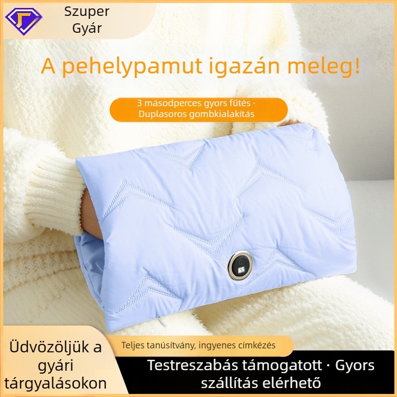 Újratölthető kézmelegítő gyapjú-szigetelésű, hordozható USB-s elektromos melegítő kézre és derékhoz, gyors felmelegedés