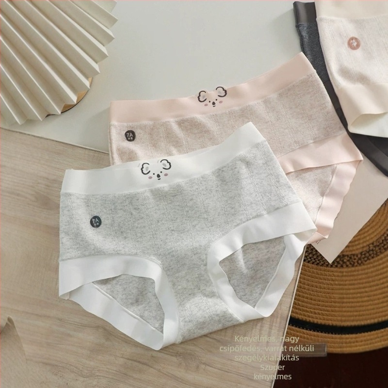 Női lélegző, seamless ice silk alsónemű, középmagas derekú bikini
