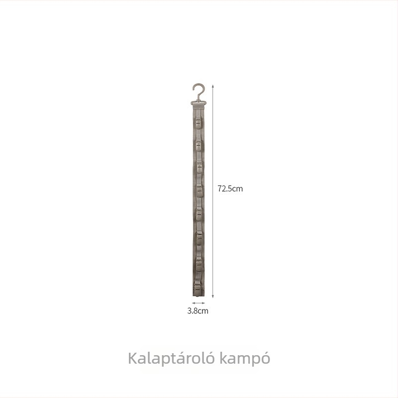 FaSoLa Falra szerelt Kalapakasztó a folyosóhoz — több kampó a kalapok tárolásához — fúrás nélkül