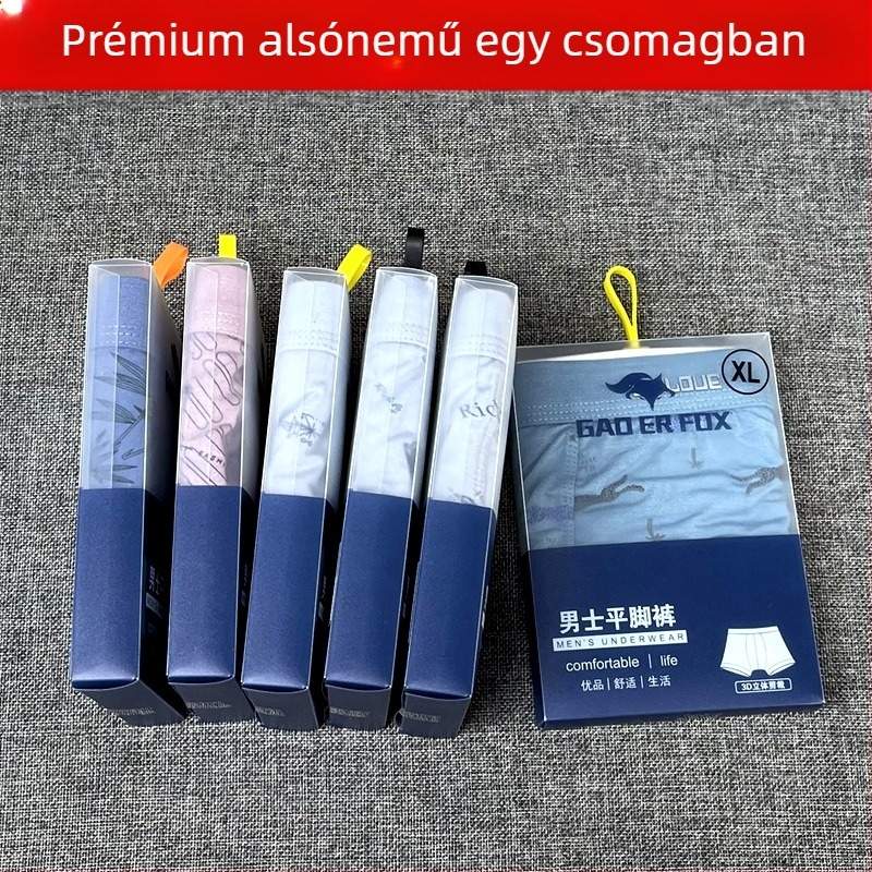Férfi boxeralsó bambuszrostos modál anyagból, egyenként csomagolva