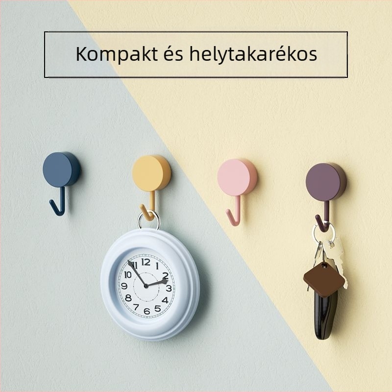 Fürdőszobai ragasztós akasztók, lyukasztás nélkül – 5 darabos készlet