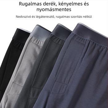 Férfi modal lélegző otthoni nadrág, szabad szabás, modell P826