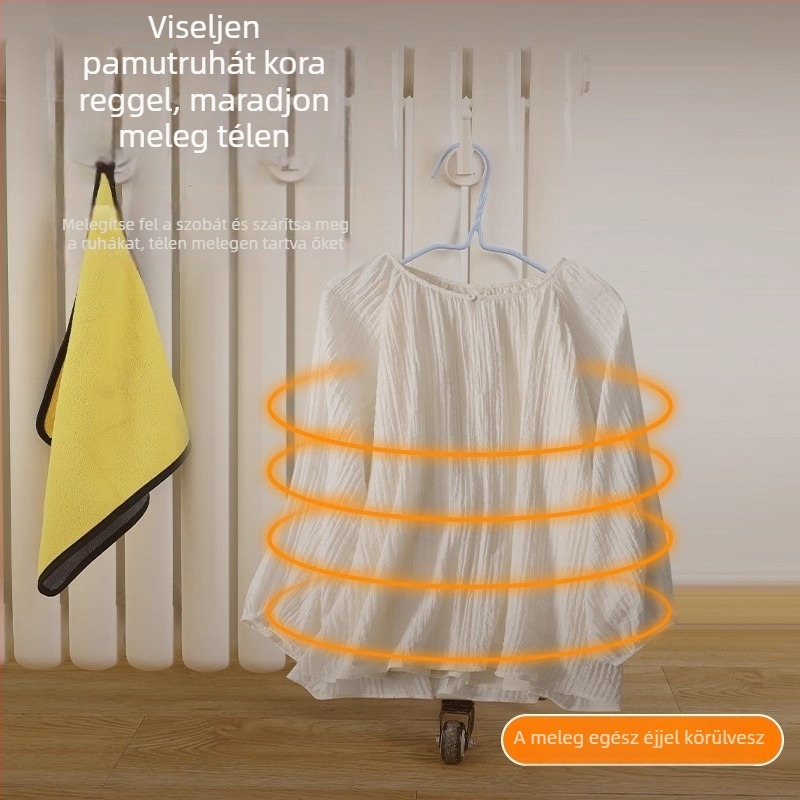 Fúrás nélküli radiátorra szerelhető — ruhaszárító akasztó, sapkák és törölközők számára