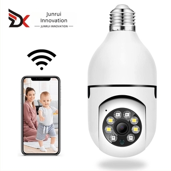 A6 kettős világítású, teljes színű éjjellátó kamera, E27, vezeték nélküli Wi-Fi otthoni biztonsági kamera