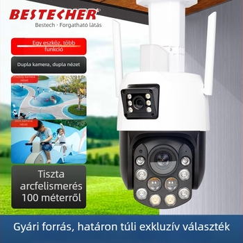 Vezeték nélküli kültéri biztonsági kamera emberkövetéssel, 88x optikai zoom, HD