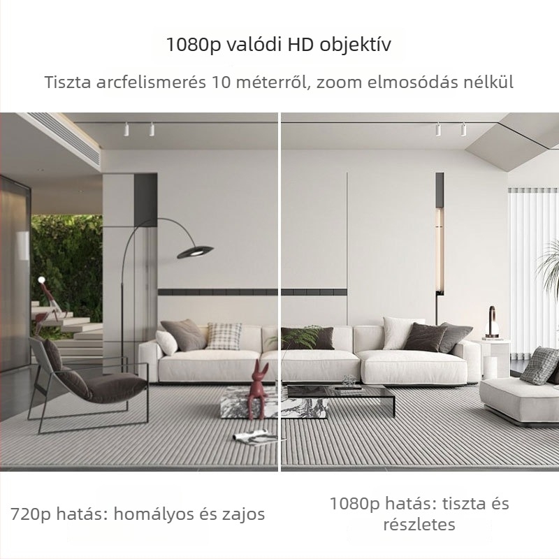 X5 otthoni HD intelligens vezeték nélküli Wi‑Fi távoli megfigyelő kamera infravörös éjjellátással