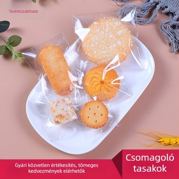 Cranberry süti csomagoló tasak, átlátszó öntapadós sütőtasak, hópelyhes ropogós