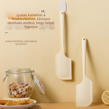 Japán stílusú szilikon spatula krémhez és olaj ecsethez, élelmiszer-minőség, magas hőállóságú sütőeszköz integrált spatulával.
