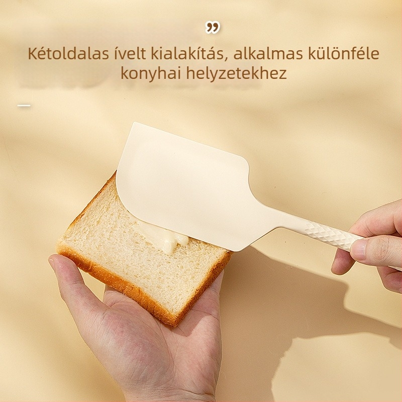 Japán stílusú szilikon spatula krémhez és olaj ecsethez, élelmiszer-minőség, magas hőállóságú sütőeszköz integrált spatulával.