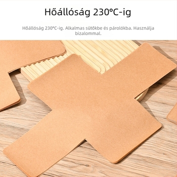 Élelmiszer-minőségű faalapú sütőpapír, kétoldalas szilikon-olaj bevonattal, magas hőmérséklet-álló, olajálló, tapadásmentes