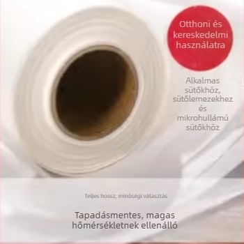 Silikonos sütőpapír sütéshez és grillezéshez, tapadásmentes, magas hőállóságú, háztartási használatra