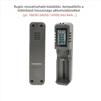 USB egyetlen slotos intelligens töltő Li-ion akkumulátorokhoz (26650/18650), 4,2V, zseblámpákhoz és bányászlámpákhoz