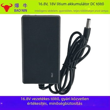 16.8V 1.3A Li-ion akkumulátor töltő kéziszerszámokhoz, univerzális töltő