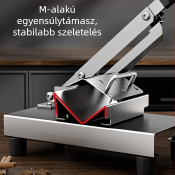 Családi használatú hús szeletelő - bárány- és marhahús tekercs szeletelő, többfunkciós szeletelő, 304 rozsdamentes acél