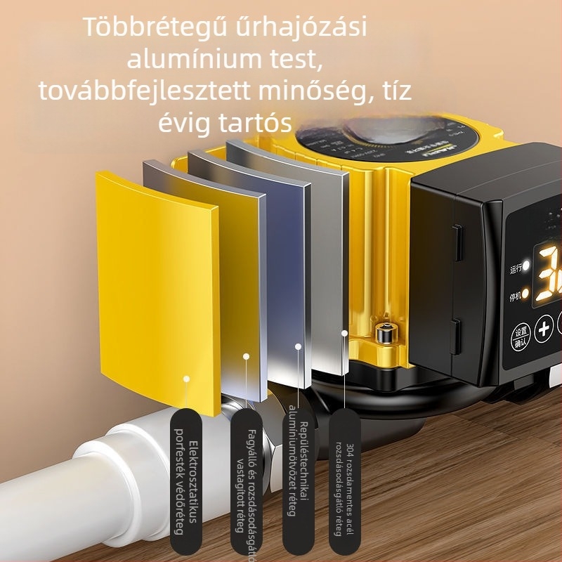 Otthoni fűtés körkörös szivattyú, csendes, 220V, kazán visszatérő víz körkörös szivattyúja, padlófűtéshez és forró vízcsövekhez