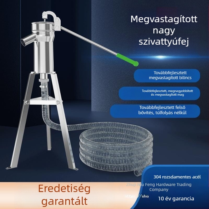 Kézi kútpumpa rozsdamentes acélból
